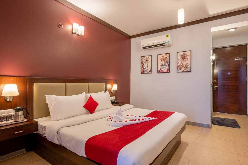 2/3rd view of a Deluxe room at Revathi Resorts